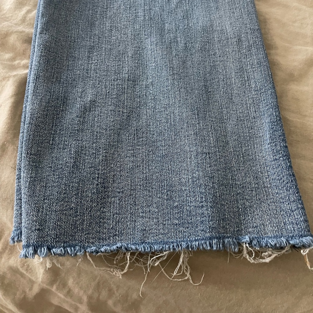 Judy Blue Wide Leg Crop non distressed (frayed bottom)